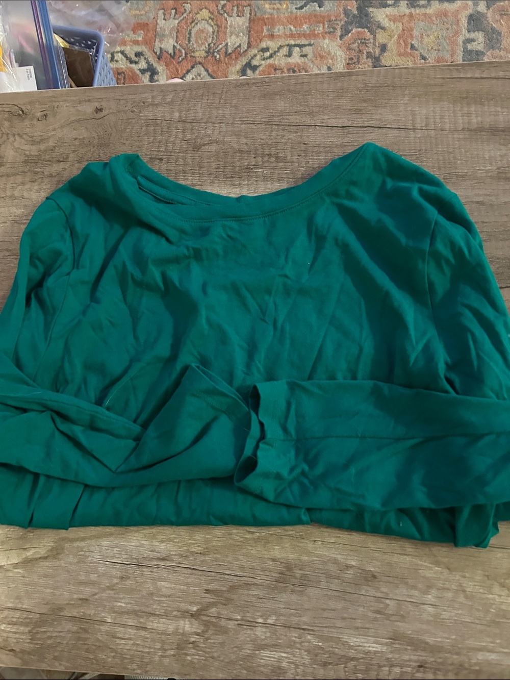 Old Navy Long Sleeve Scoop Neck Top - Teal